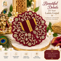 Royal Maroon Embroidered Laddu Gopal Shringar Poshak