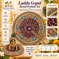 Royal Purple & Gold Designer Laddu Gopal Poshak Set
