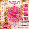 Laddu Gopal Designer Poshak Set - Pink Pearl & Sequin