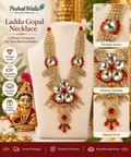 Laddu Gopal Multicolour Kundan Necklace – PoshakWalla
