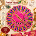 Red Kundan Chakra Poshak for Laddu Gopal