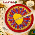 Hot Pink Mirror Pearl Lotus Poshak for Laddu Gopal